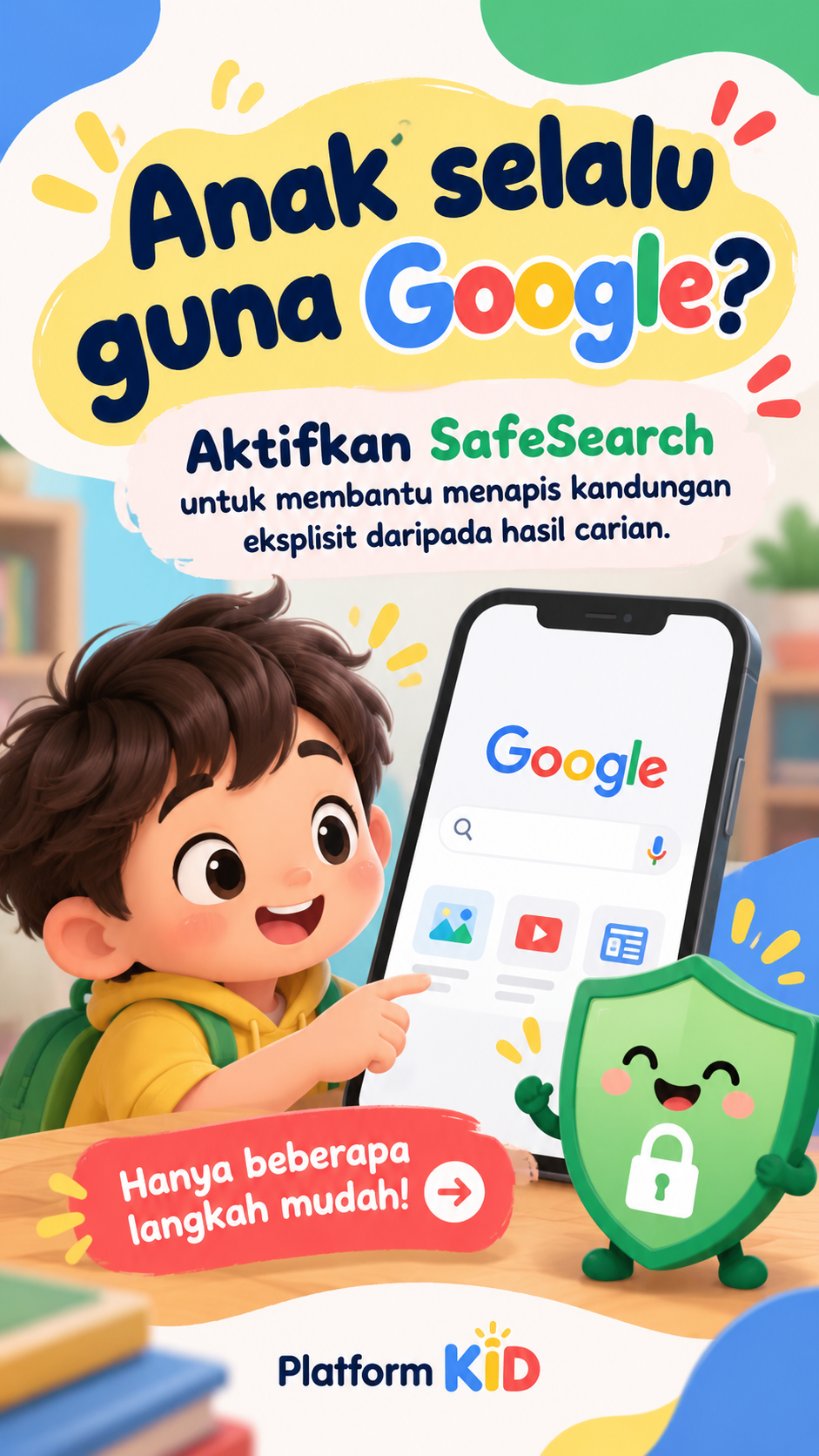 Cara Mengaktifkan SafeSearch Google untuk Carian Anak yang Lebih Selamat