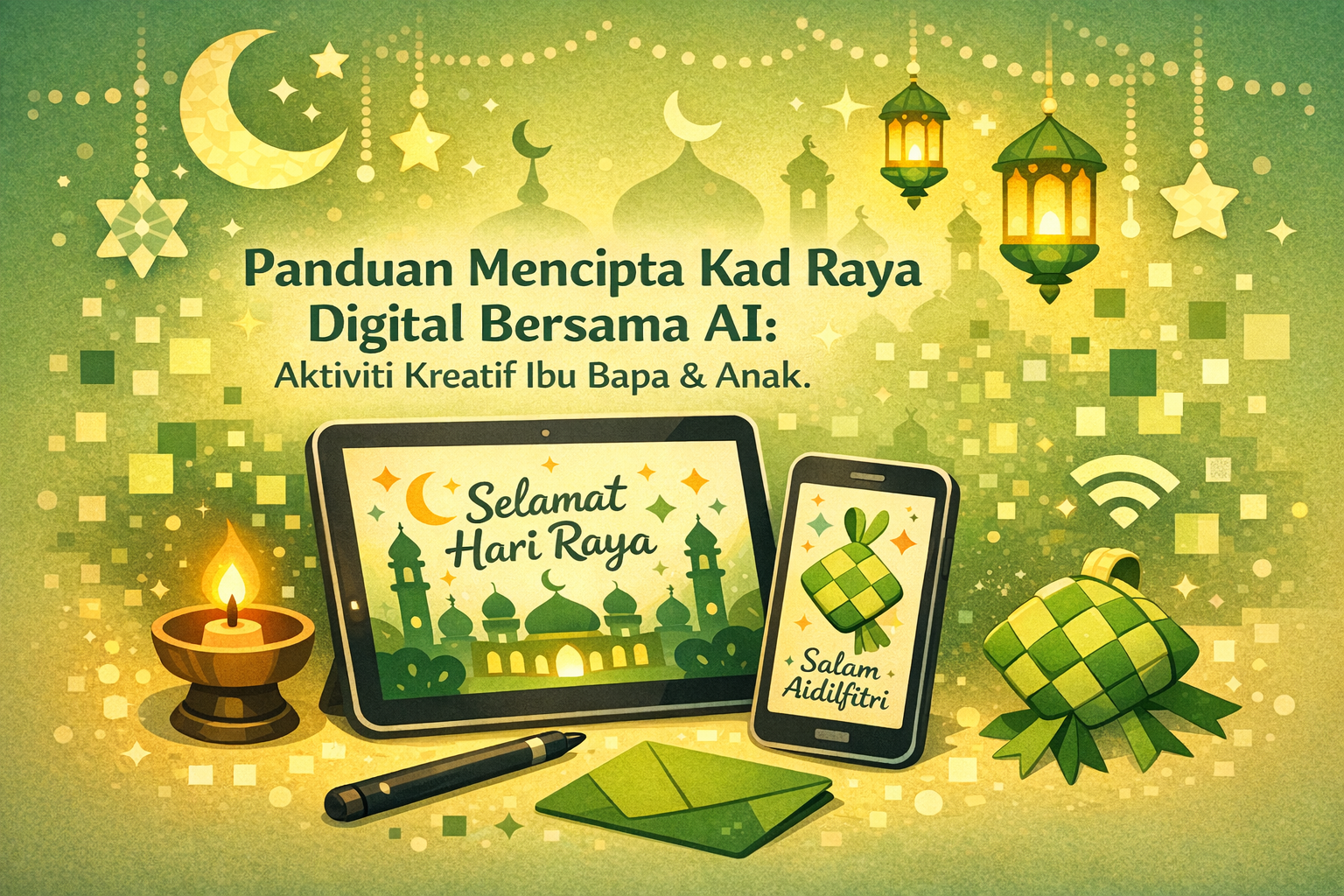Panduan Mencipta Kad Raya Digital Bersama AI: Aktiviti Kreatif Ibu Bapa ...